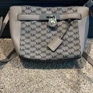 Michael Kors Black and Gray Crossbody Bag